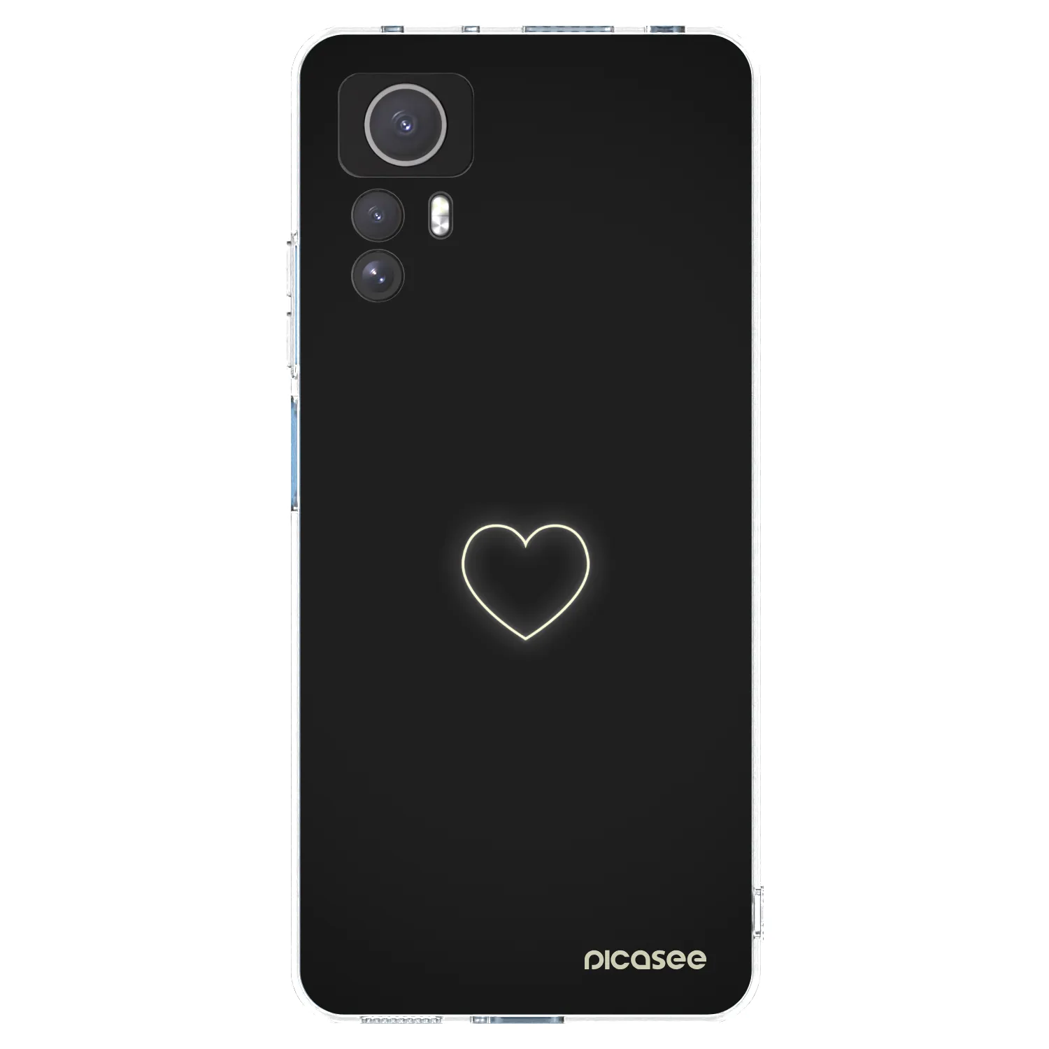 Picasee Xiaomi Redmi Note 12S Hülle - Transparentes Silikon - Heart