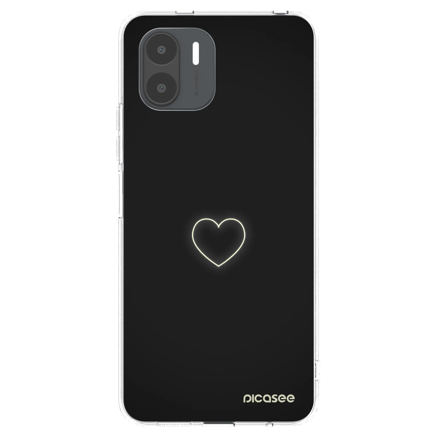 Picasee Xiaomi Redmi A2 Hülle - Transparentes Silikon - Heart