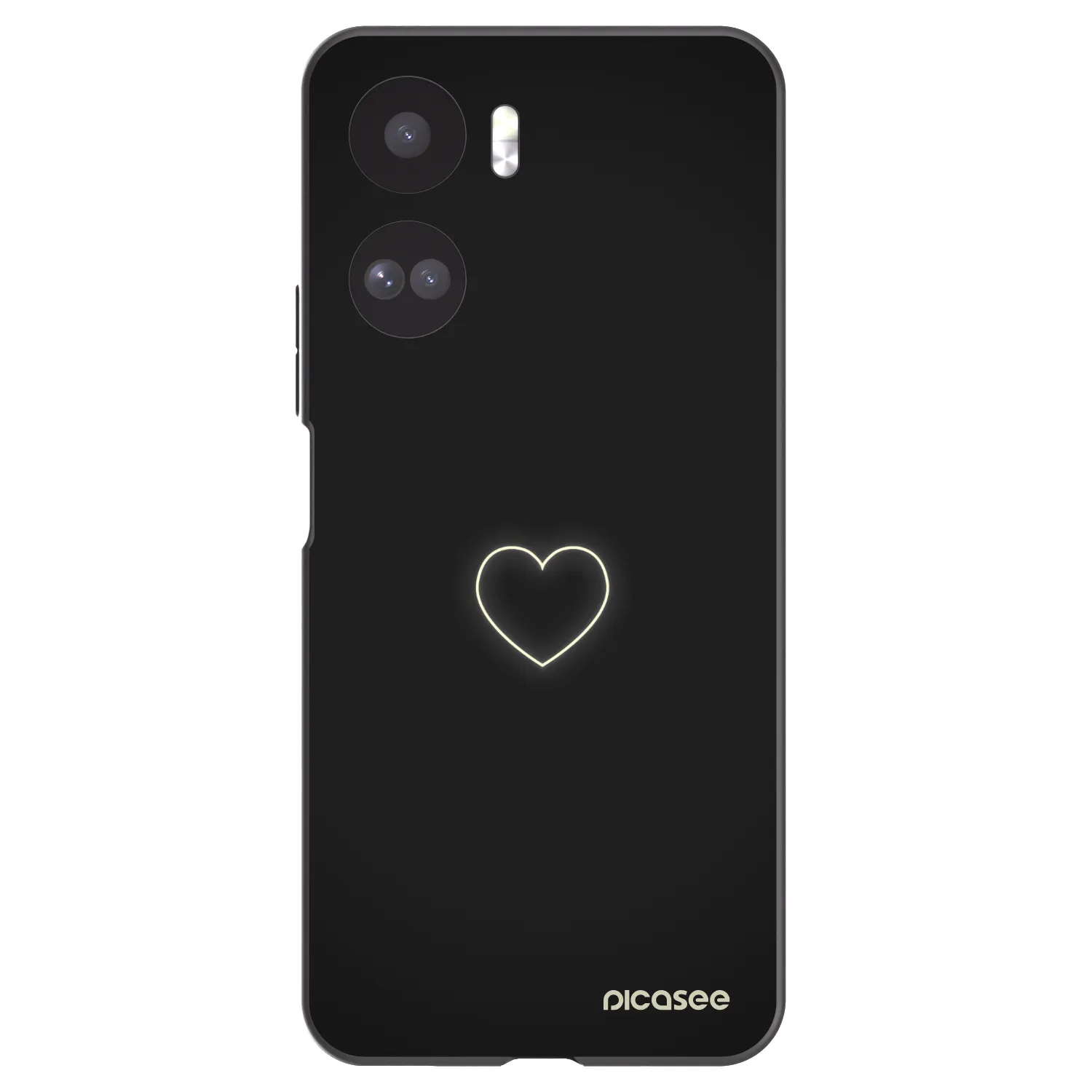 Picasee Honor 90 Lite 5G Hülle - Schwarzes Silikon - Heart