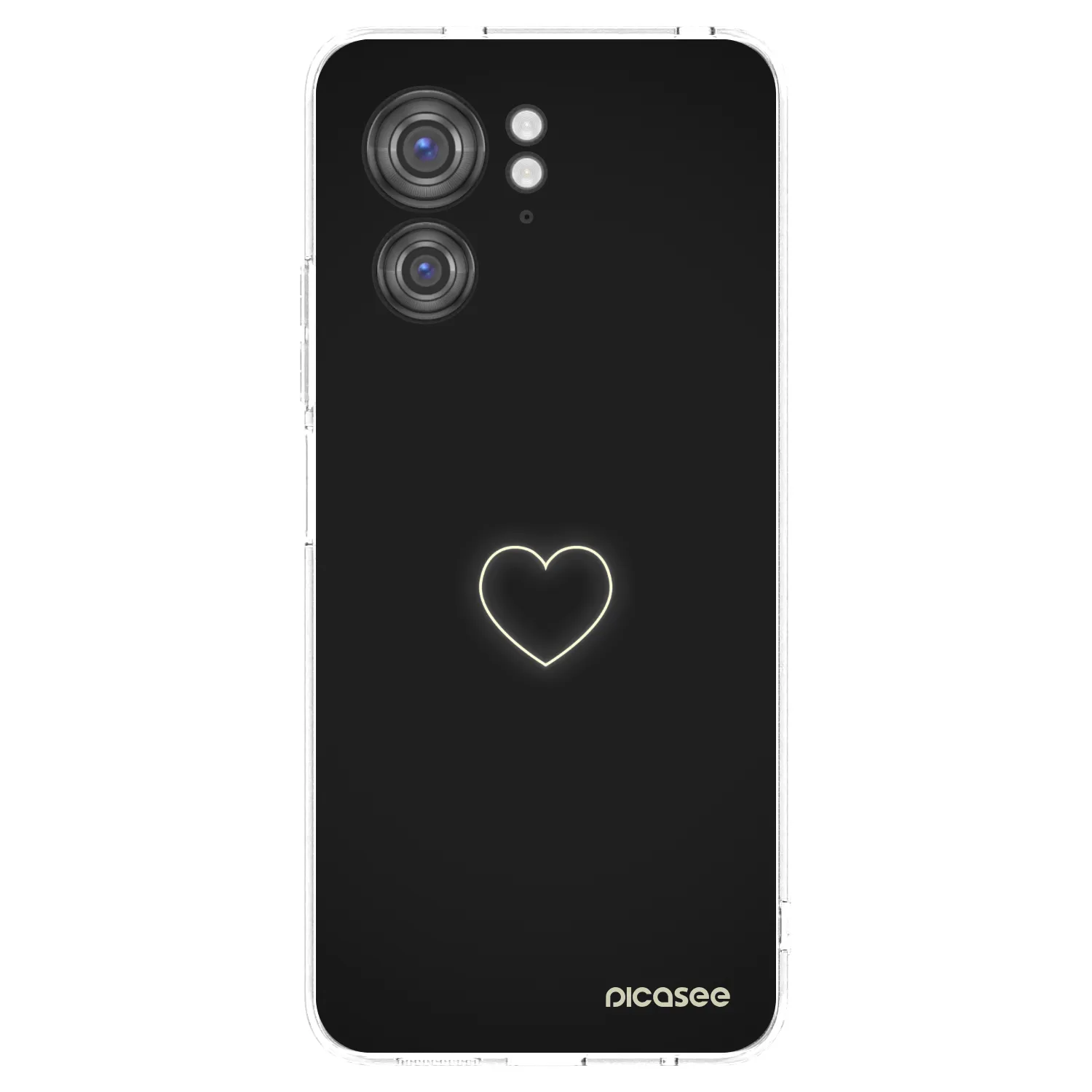 Picasee Motorola Edge 40 Hülle - Transparentes Silikon - Heart