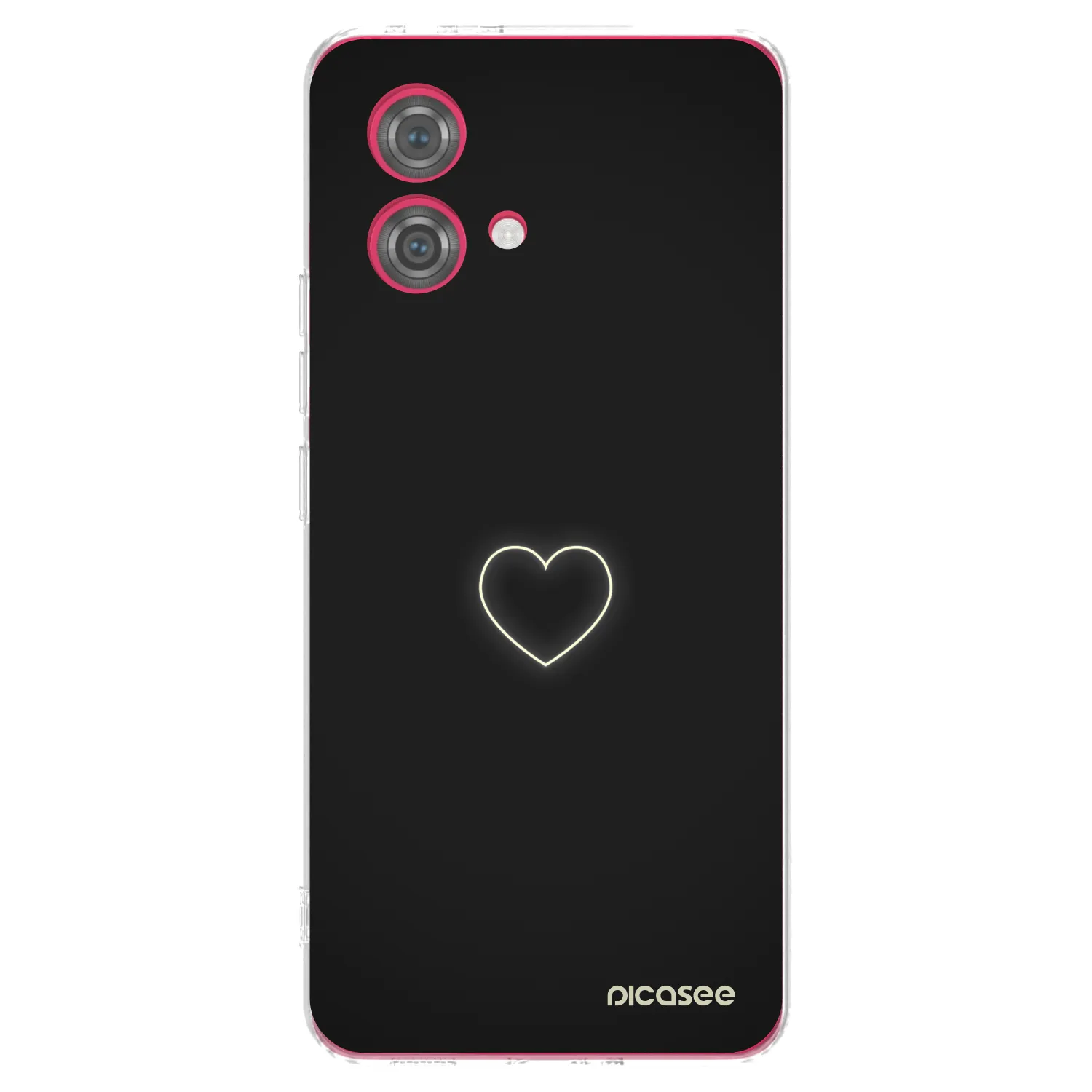 Picasee Motorola Moto G84 5G Hülle - Transparentes Silikon - Heart