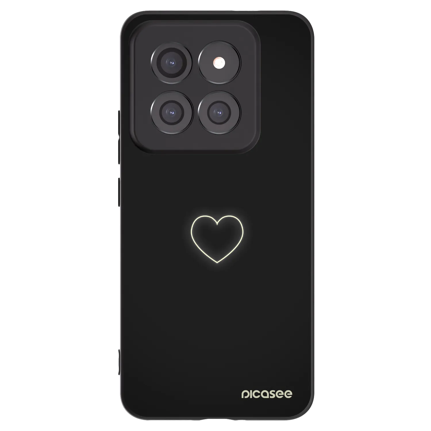 Picasee Xiaomi 14 Pro Hülle - Schwarzes Silikon - Heart