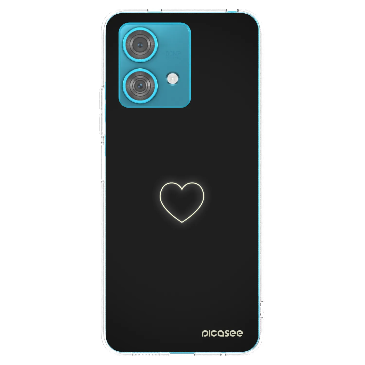 Picasee Motorola Edge 40 Neo Hülle - Transparentes Silikon - Heart