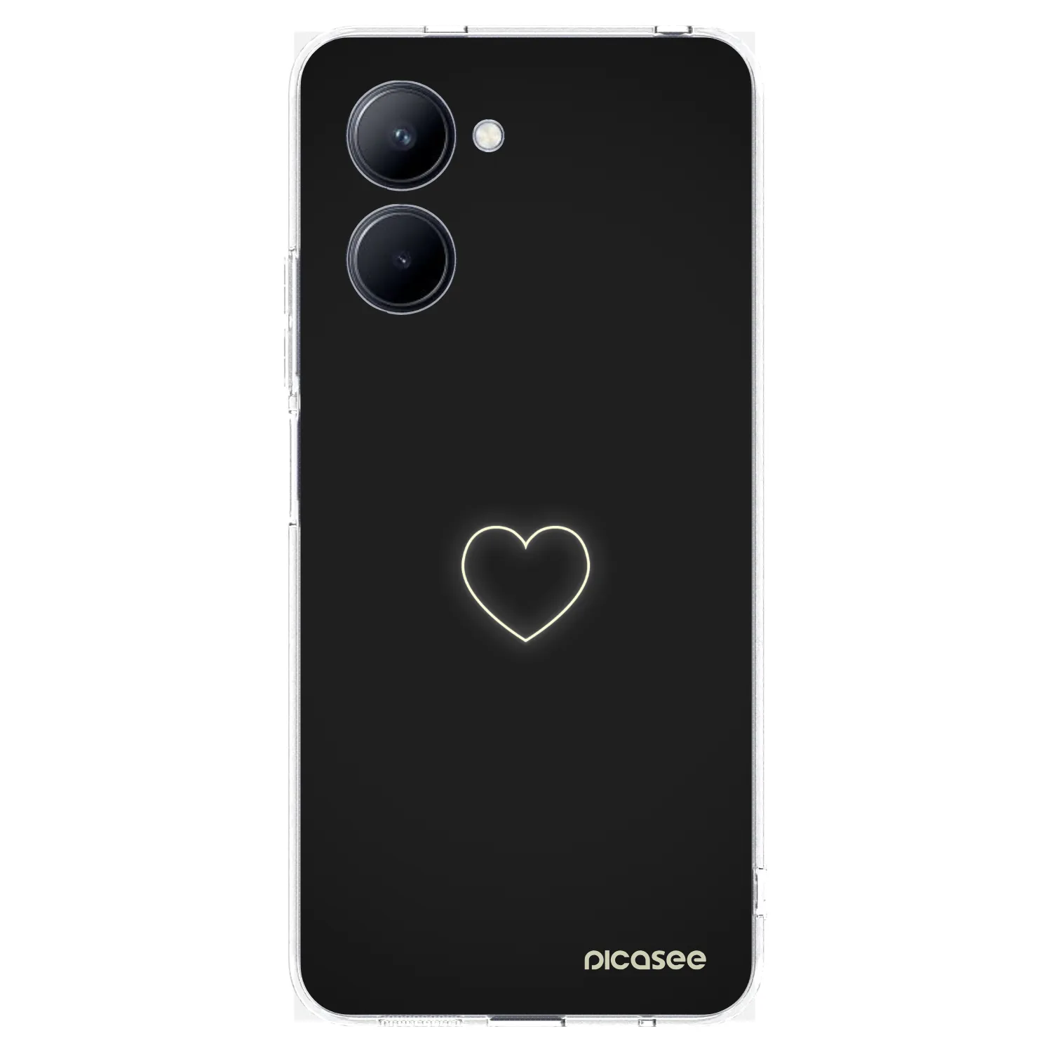 Picasee Realme C33 (2023) Hülle - Transparentes Silikon - Heart