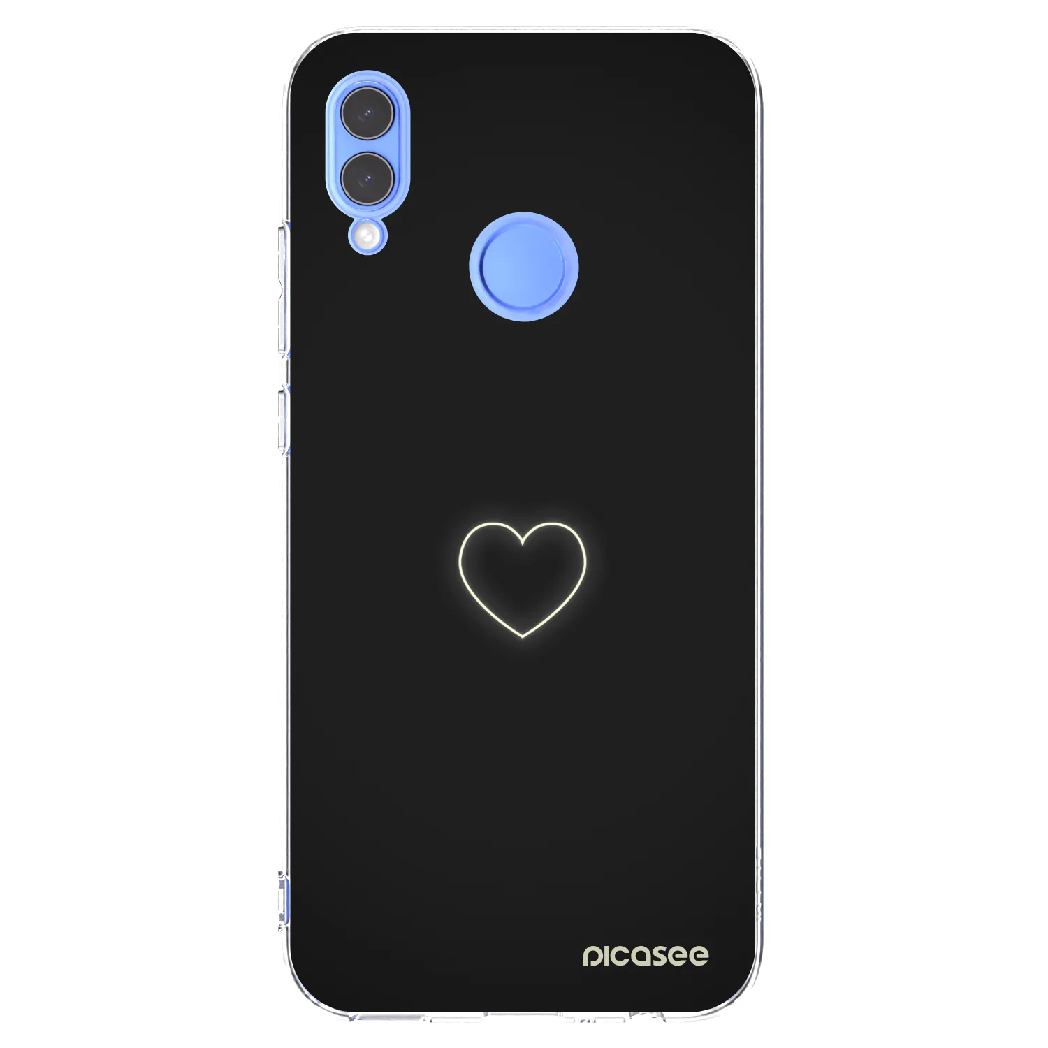 Picasee Huawei P Smart 2019 Hülle - Transparentes Silikon - Heart