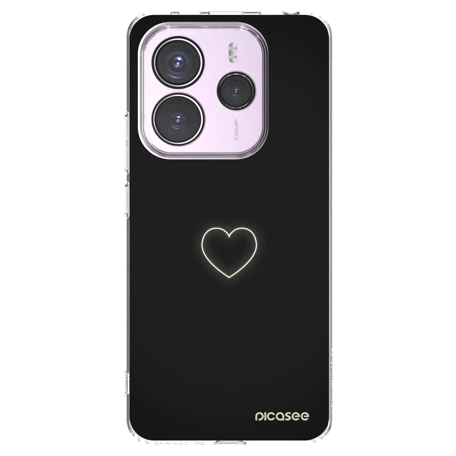 Picasee Xiaomi Redmi Note 14 5G Hülle - Transparentes Silikon - Heart