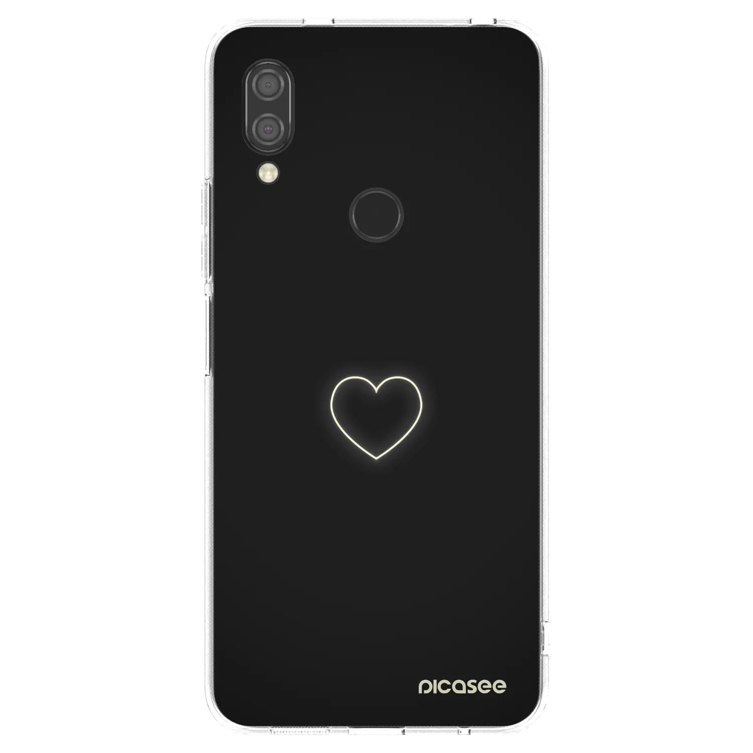 Picasee Xiaomi Redmi 7 Hülle - Transparentes Silikon - Heart