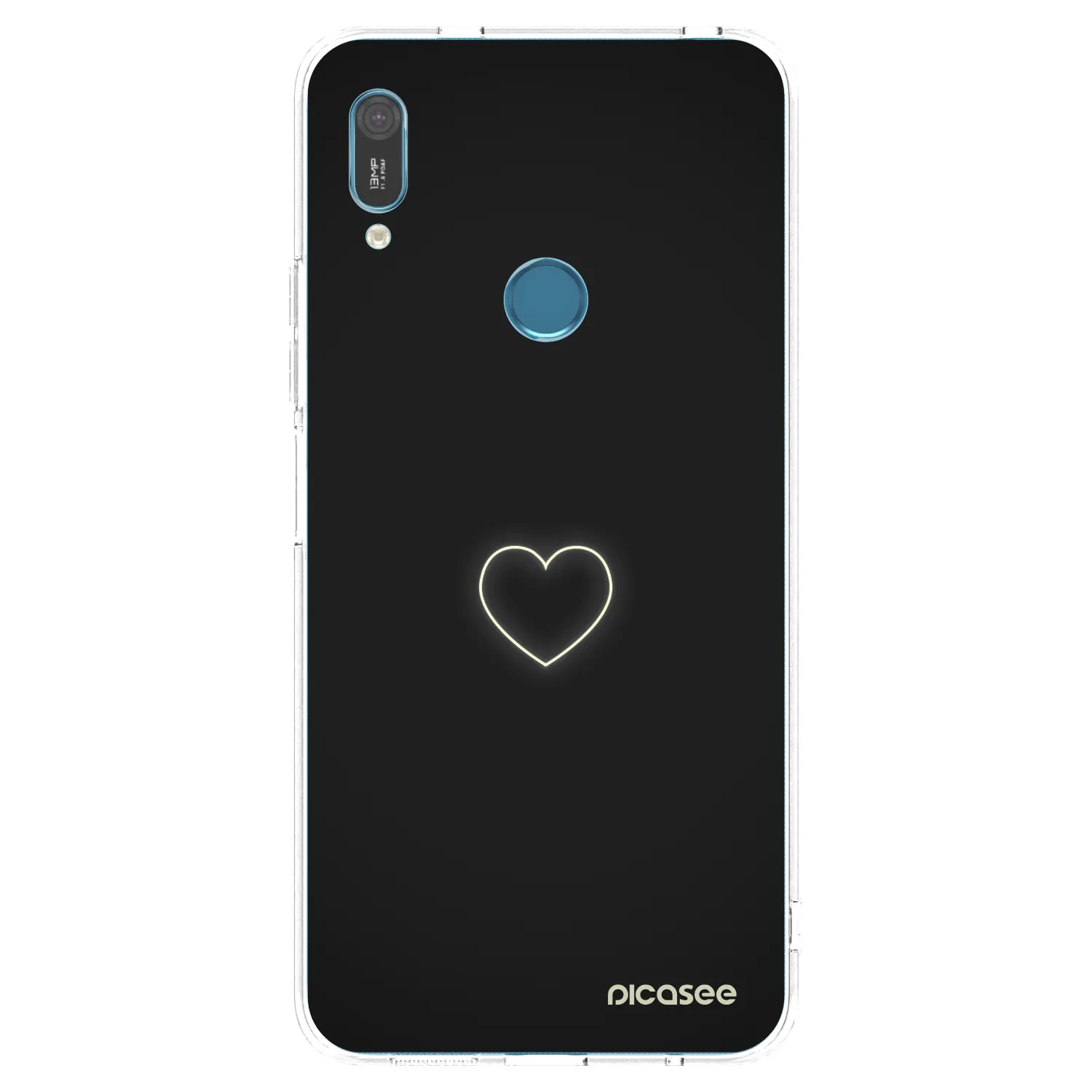 Picasee Huawei Y6 2019 Hülle - Transparentes Silikon - Heart