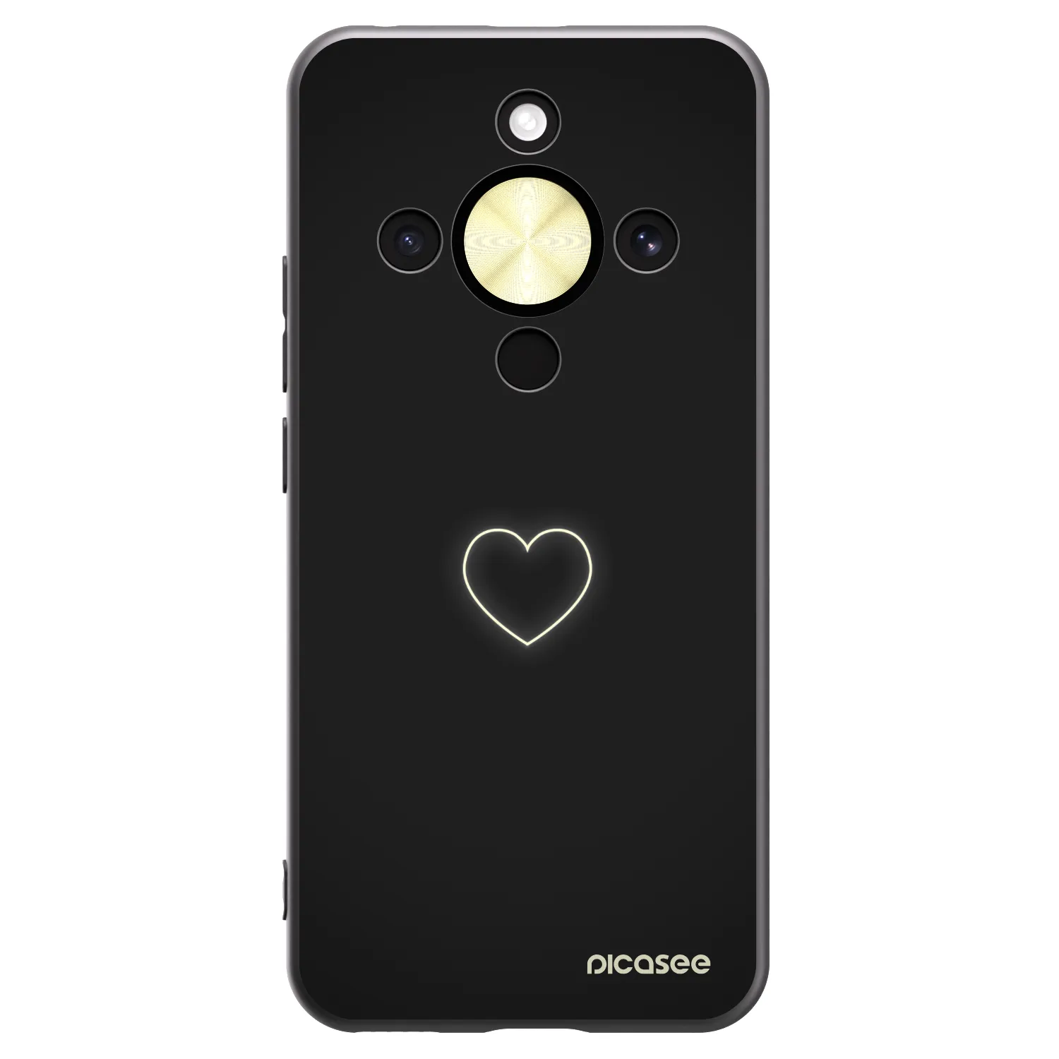 Picasee Honor Magic8 Lite 5G Hülle - Schwarzes Silikon - Heart