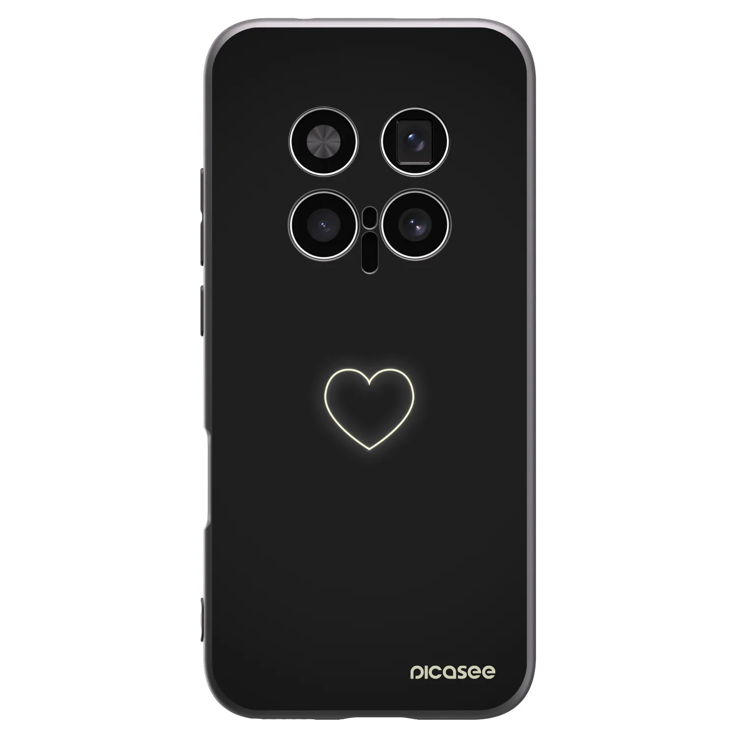 Picasee Honor Magic8 Pro 5G Hülle - Schwarzes Silikon - Heart