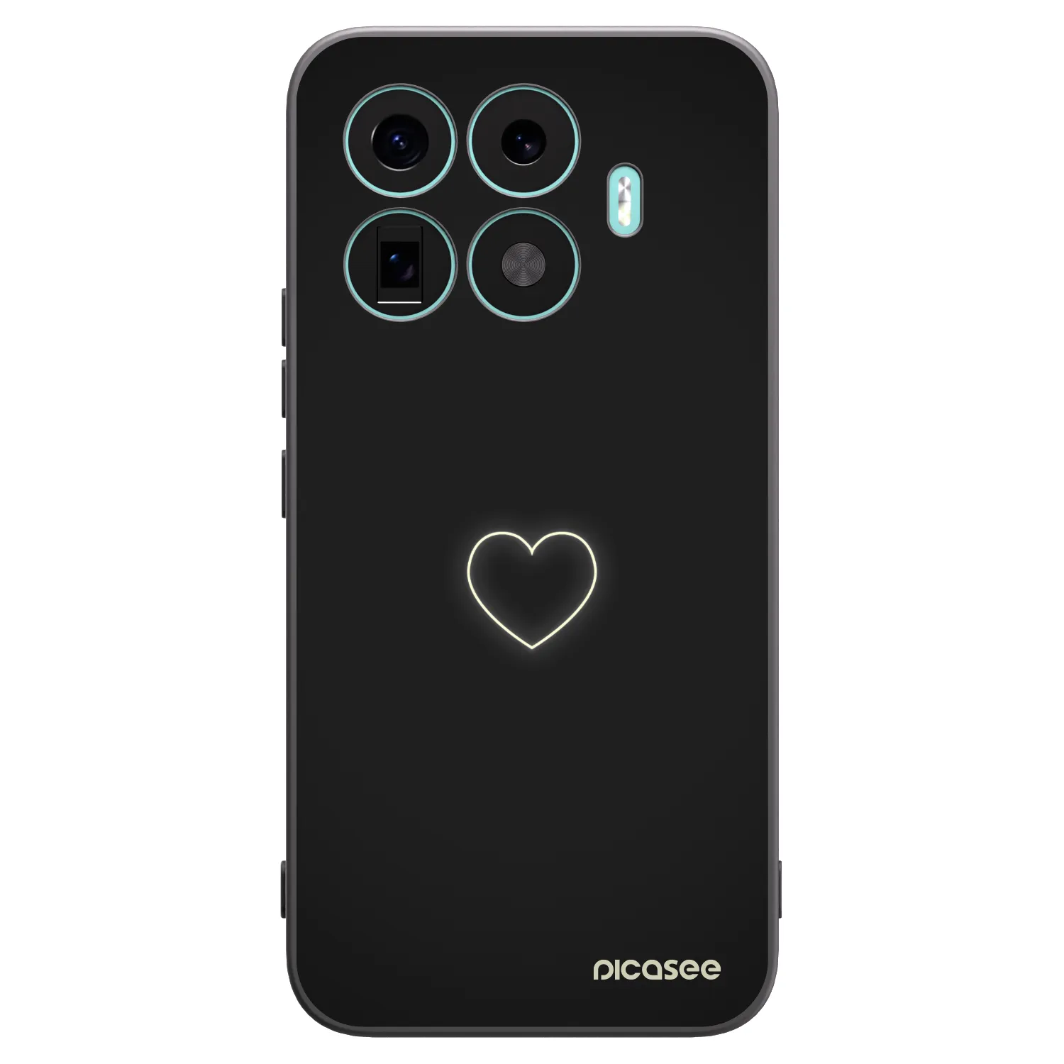 Picasee Xiaomi 17T Pro Hülle - Schwarzes Silikon - Heart