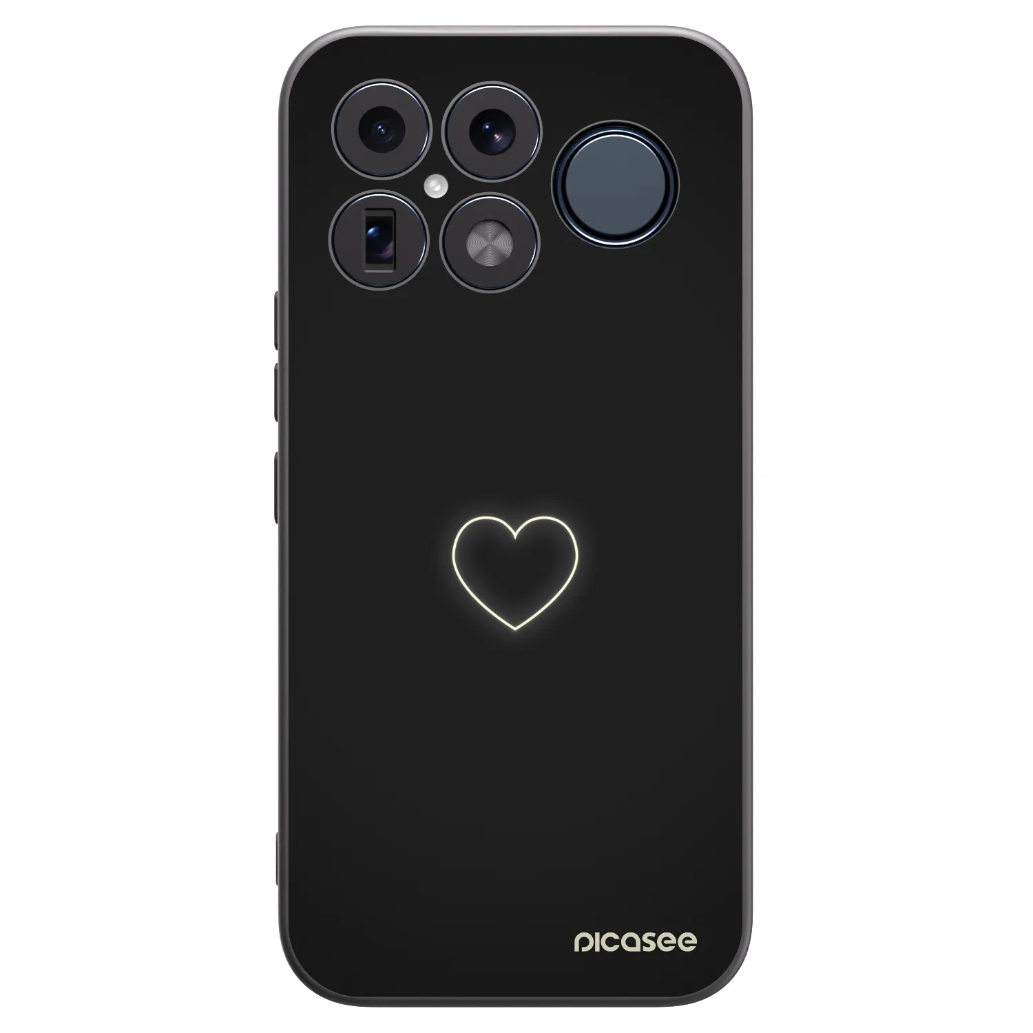 Picasee Xiaomi Poco F8 Ultra Hülle - Schwarzes Silikon - Heart