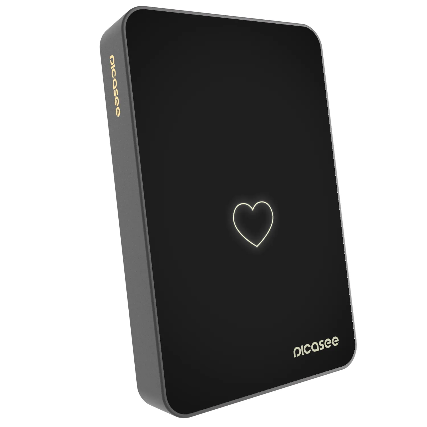 Picasee Powerbank mit MagSafe 10 000 mAh Grau - Heart