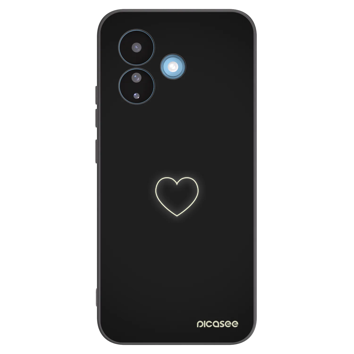 Picasee Xiaomi Redmi Note 17 Pro 5G Hülle - Schwarzes Silikon - Heart
