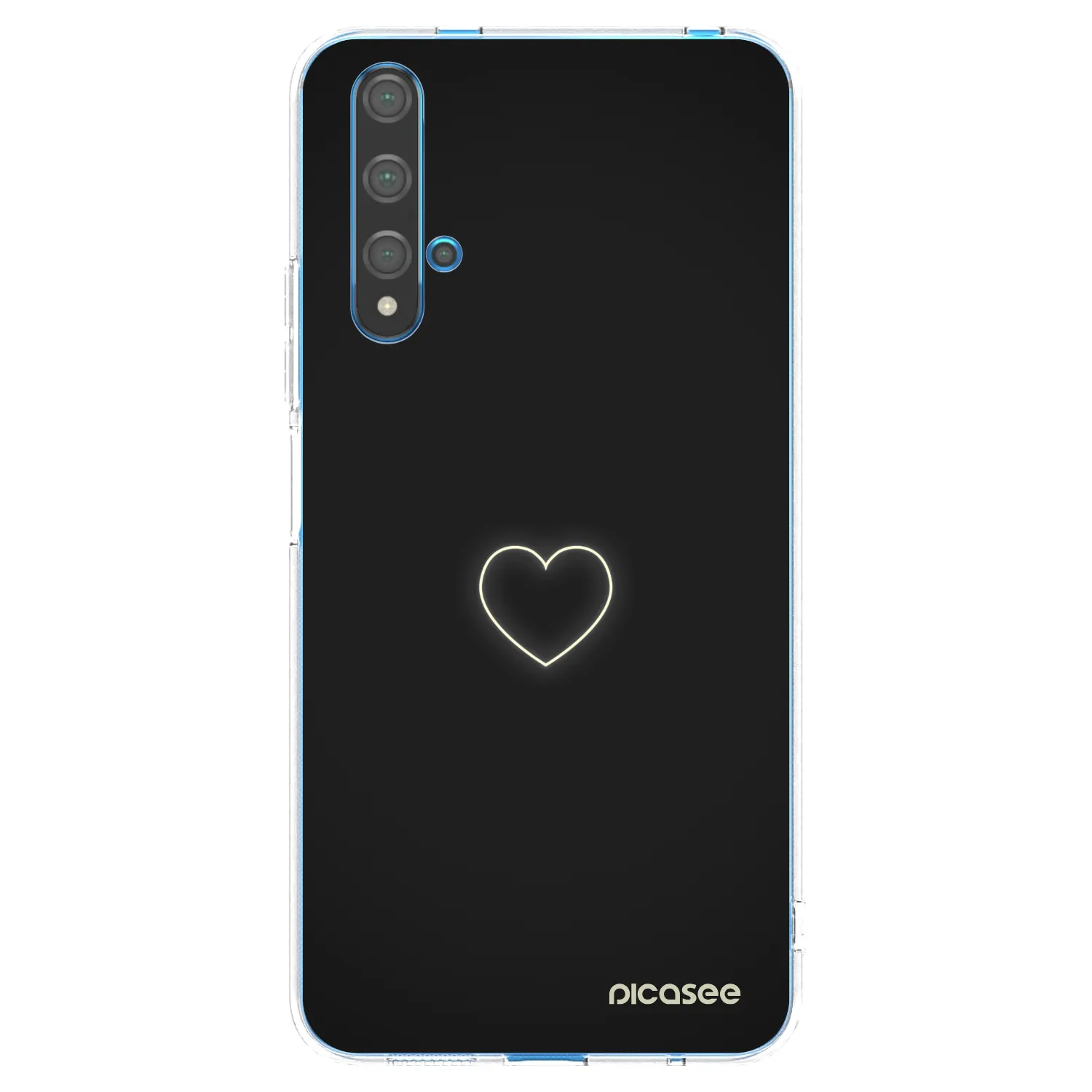 Picasee Huawei Nova 5T Hülle - Transparentes Silikon - Heart