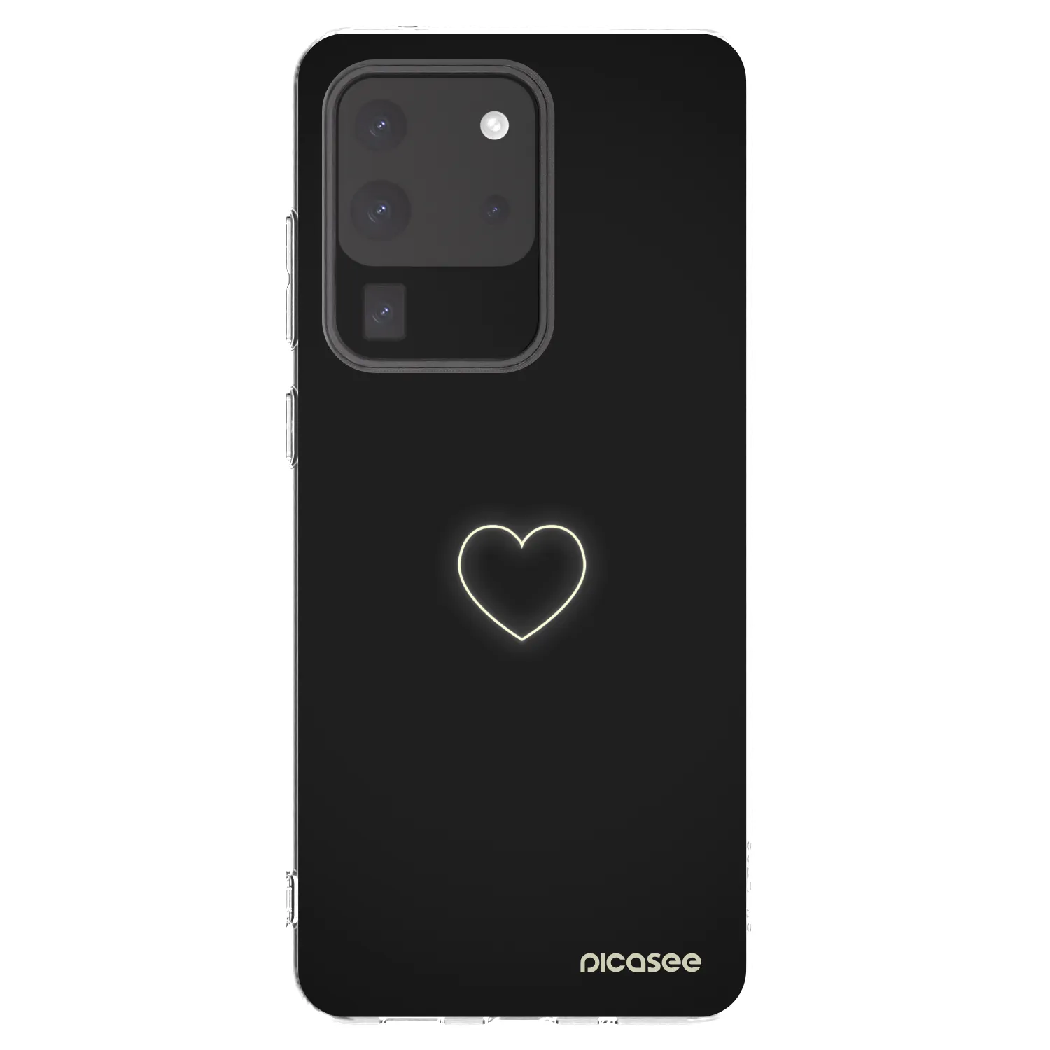 Picasee Samsung Galaxy S20 Ultra 5G G988F Hülle - Transparentes Silikon - Heart