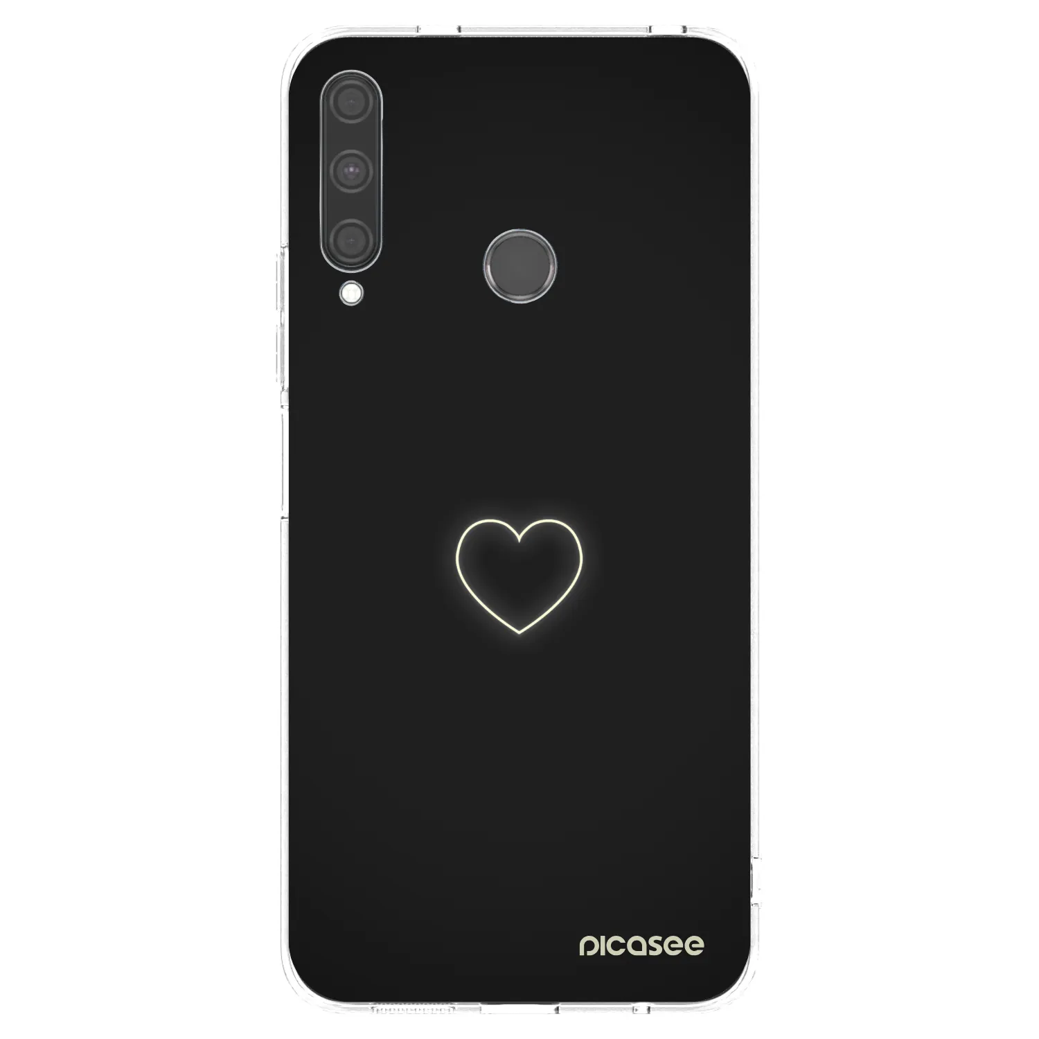 Picasee Huawei P40 Lite E Hülle - Transparentes Silikon - Heart