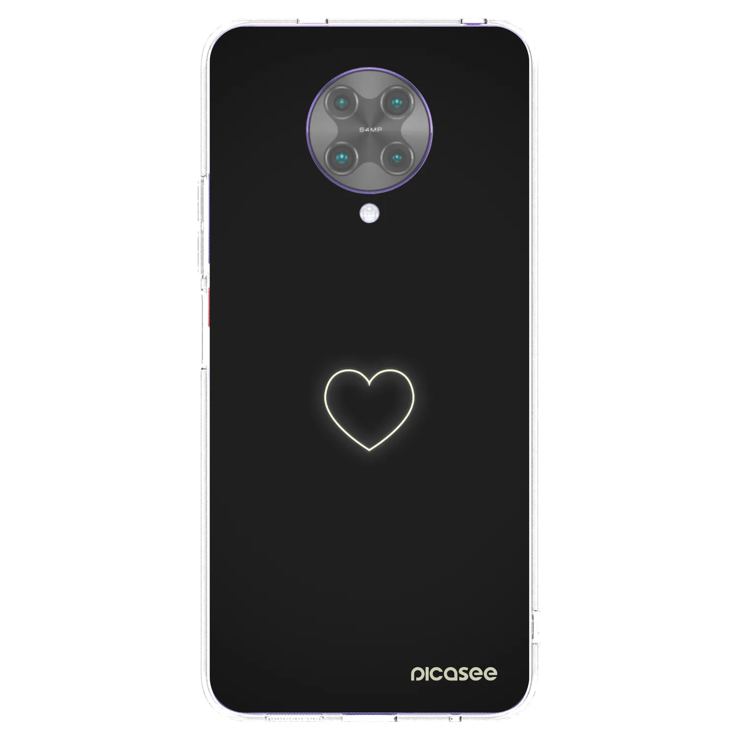 Picasee Xiaomi Poco F2 Pro Hülle - Transparentes Silikon - Heart