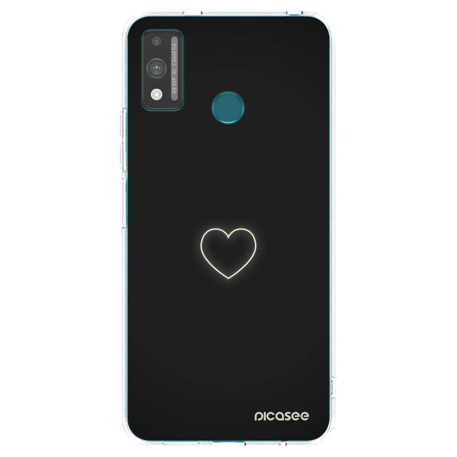 Picasee Honor 9X Lite Hülle - Transparentes Silikon - Heart