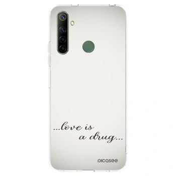 Picasee Realme 6i Hülle - Transparentes Silikon - Love is a drug