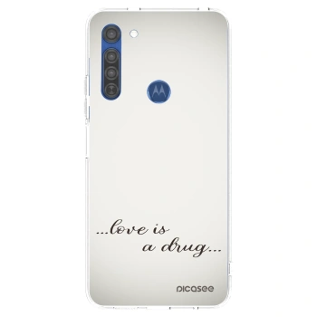 Hülle für Motorola Moto G8 - Love is a drug