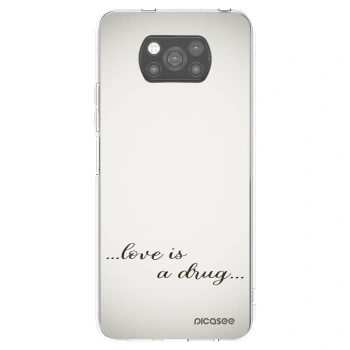 Picasee Xiaomi Poco X3 Pro Hülle - Schwarzes Silikon - Love is a drug