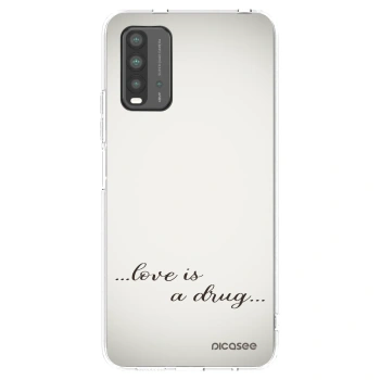 Picasee Xiaomi Redmi 9T Hülle - Schwarzes Silikon - Love is a drug