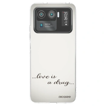 Picasee Xiaomi Mi 11 Ultra Hülle - Transparentes Silikon - Love is a drug