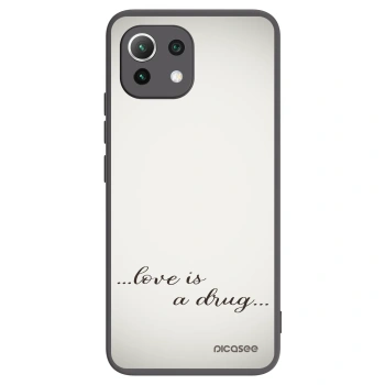 Picasee Xiaomi 11 Lite 5G NE Hülle - Schwarzes Silikon - Love is a drug