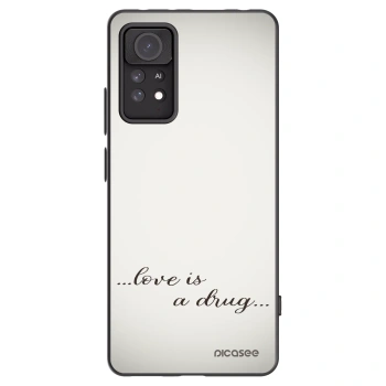Picasee Xiaomi Redmi Note 11 Pro Hülle - Schwarzes Silikon - Love is a drug