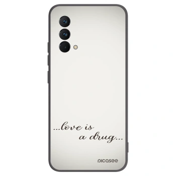 Picasee Realme GT Master Edition 5G Hülle - Schwarzes Silikon - Love is a drug