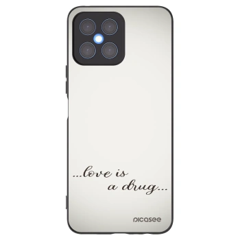 Picasee Honor X8 4G Hülle - Schwarzes Silikon - Love is a drug