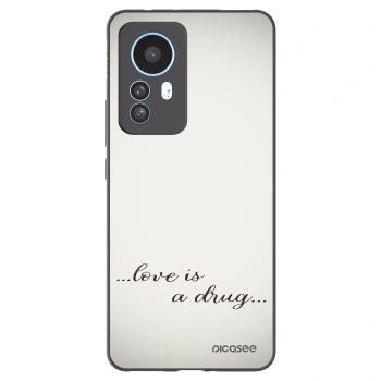 Picasee Xiaomi 12T Pro Hülle - Schwarzes Silikon - Love is a drug