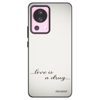 Picasee Xiaomi 13 Lite Hülle - Schwarzes Silikon - Love is a drug