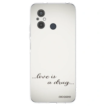 Picasee Xiaomi Redmi 12C Hülle - Transparentes Silikon - Love is a drug