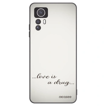 Picasee Xiaomi Redmi Note 12S Hülle - Schwarzes Silikon - Love is a drug