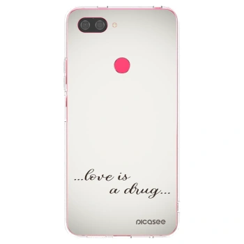 Picasee Xiaomi Mi 8 Lite Hülle - Transparentes Silikon - Love is a drug