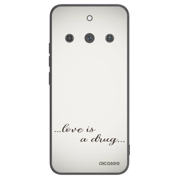 Picasee Realme 11 Pro+ Hülle - Schwarzes Silikon - Love is a drug