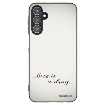 Picasee Samsung Galaxy A15 A156B 5G Hülle - Schwarzes Silikon - Love is a drug