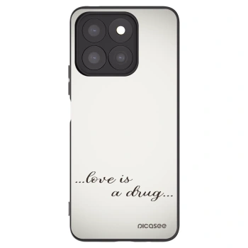 Picasee Honor X8b Hülle - Schwarzes Silikon - Love is a drug