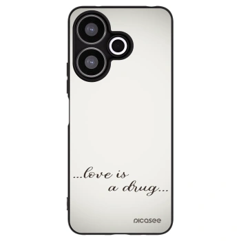 Picasee Xiaomi Redmi 13 4G Hülle - Schwarzes Silikon - Love is a drug