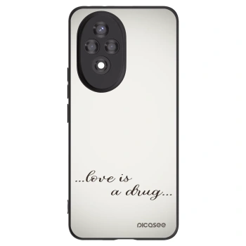 Picasee Honor 200 Pro 5G Hülle - Schwarzes Silikon - Love is a drug