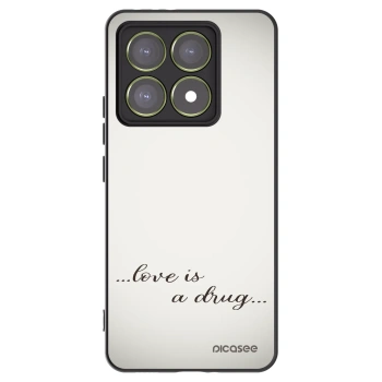 Picasee Xiaomi 14T Hülle - Schwarzes Silikon - Love is a drug