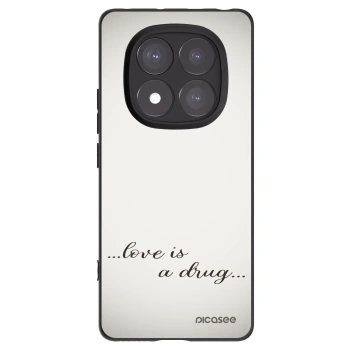 Picasee Xiaomi Redmi Note 14 Pro+ 5G Hülle - Schwarzes Silikon - Love is a drug