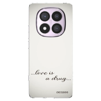 Picasee Xiaomi Redmi Note 14 Pro 5G Hülle - Transparentes Silikon - Love is a drug