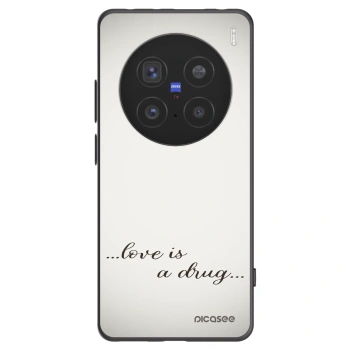 Picasee Vivo X200 Pro Hülle - Schwarzes Silikon - Love is a drug