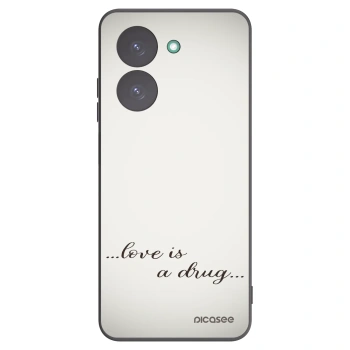 Picasee Xiaomi Redmi A5 Hülle - Schwarzes Silikon - Love is a drug