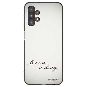 Picasee Samsung Galaxy A13 5G Hülle - Schwarzes Silikon - Love is a drug