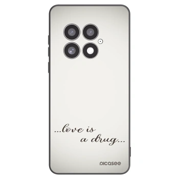 Picasee OnePlus 13 5G Hülle - Schwarzes Silikon - Love is a drug