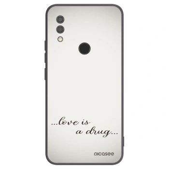 Picasee Xiaomi Redmi 7 Hülle - Schwarzes Silikon - Love is a drug